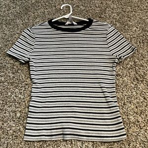 Stripped shirt, says large fits more like a small to medium
